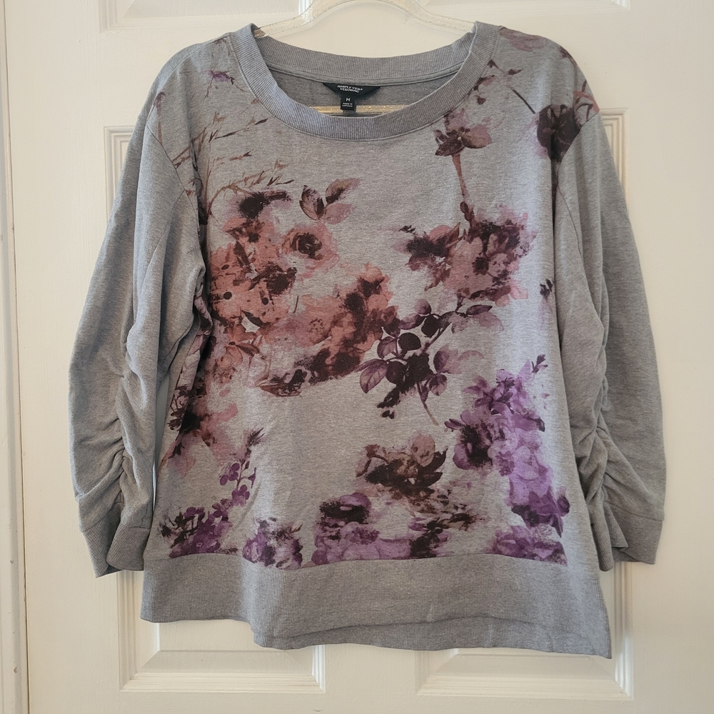 Simply Vera Vera Wang Gray Sweatshirt